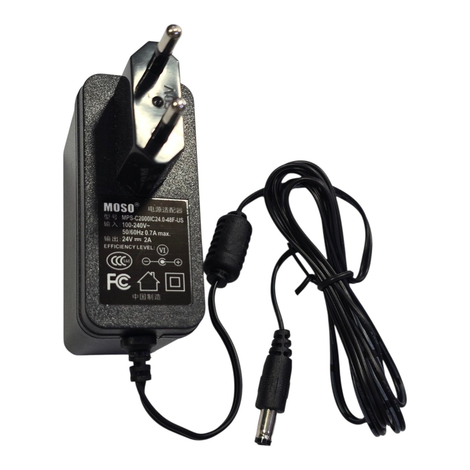 آداپتور دیواری MOSO 24V2A