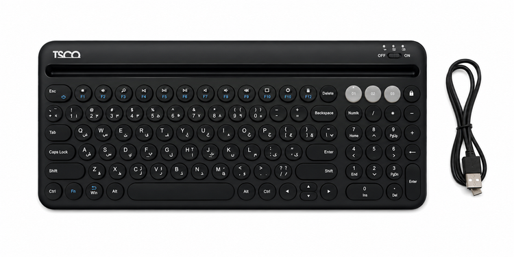 کیبورد بیسیم تسکو مدل TSCO TK 7322BT