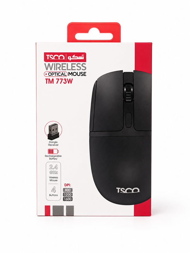 ماوس وایرلس تسکو مدل TM 773W