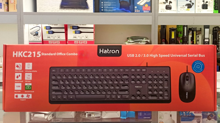 کیبورد و ماوس هترون مدل HKC215